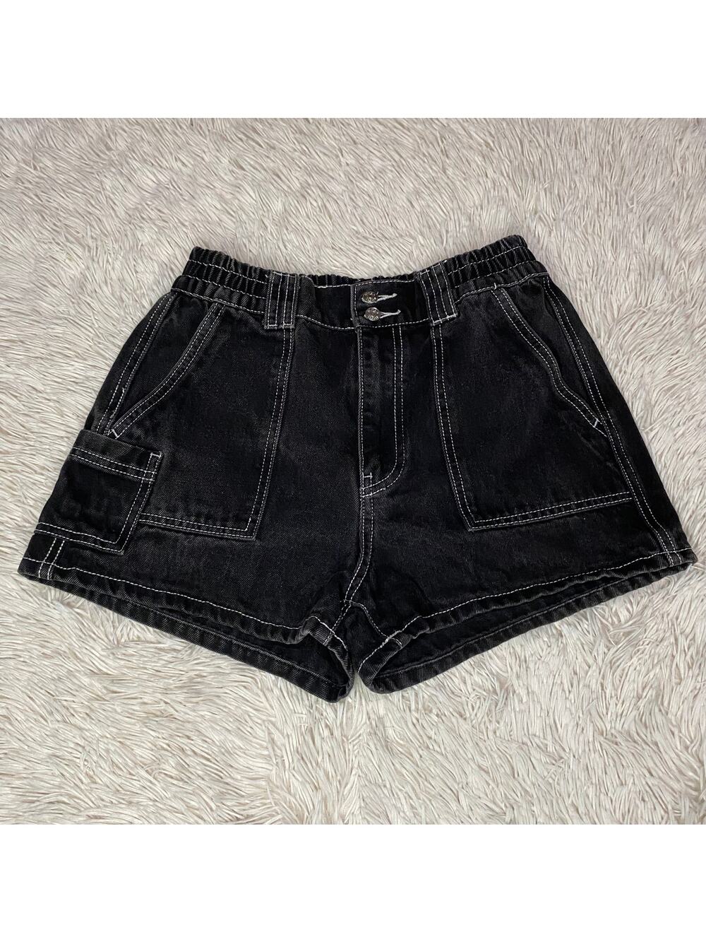 Simple Society Women’s carpenter denim jean shorts